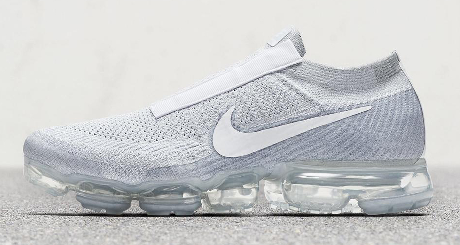 Nike Air VaporMax Laceless "Pure Platinum"