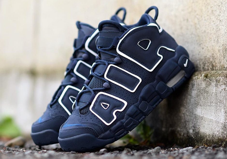 Nike Air More Uptempo GS Navy/White