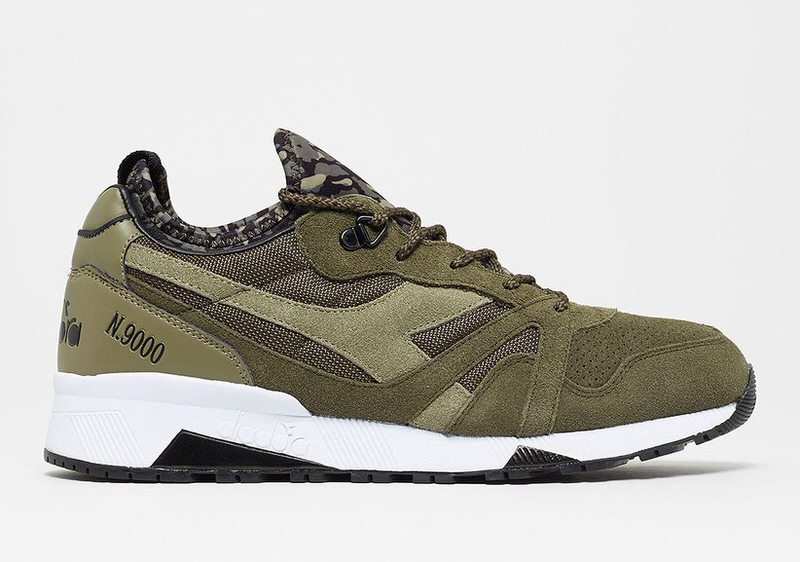 Diadora N9000 "Olive Camo"