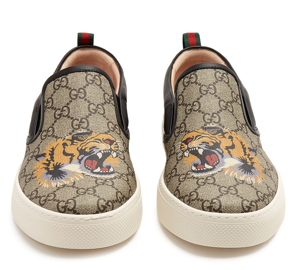 Gucci GG Supreme Slip-On Canvas Trainers