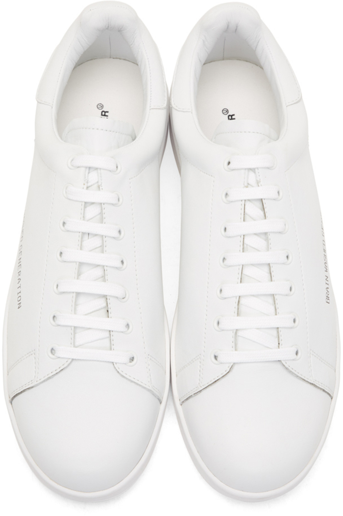 Undercover White "Brainwashed Generation" Sneakers