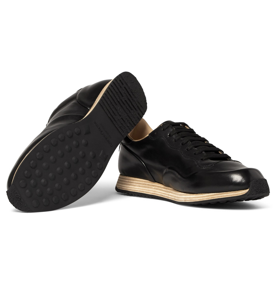 Officine Creative Keino Polished Leather Sneakers