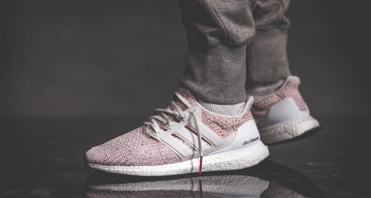 adidas Ultra Boost 4.0 White/Scarlett Red