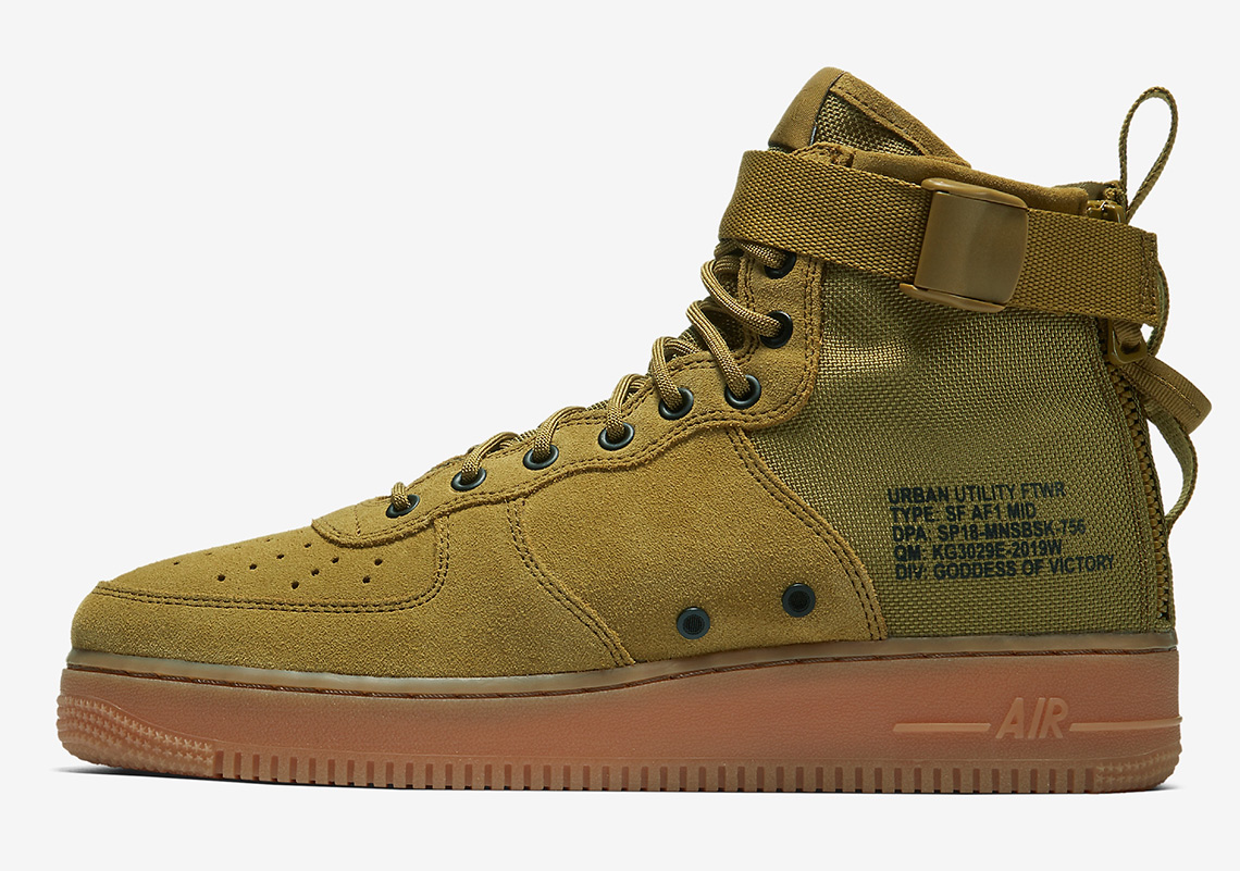 Nike SF-AF1 Mid Olive/Gum