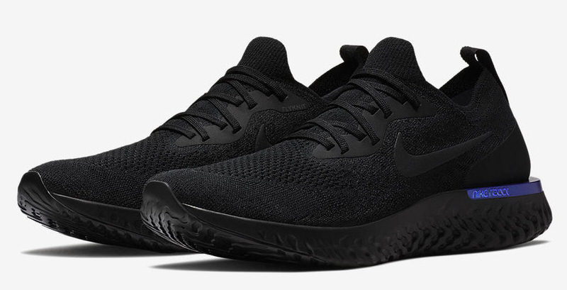 Nike Epic React Flyknit Black/Racer Blue