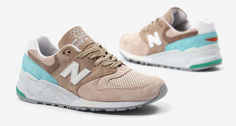 New Balance 999 Tan/Light Blue