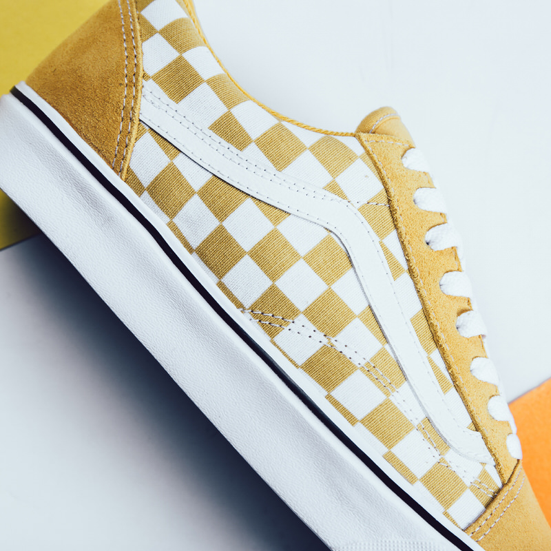 Vans Old Skool Lite "Ochre Checkerboard" 