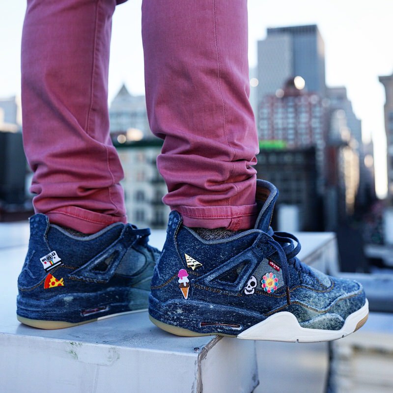 Levi's x Air Jordan 4 Customized by Upscale Vandal