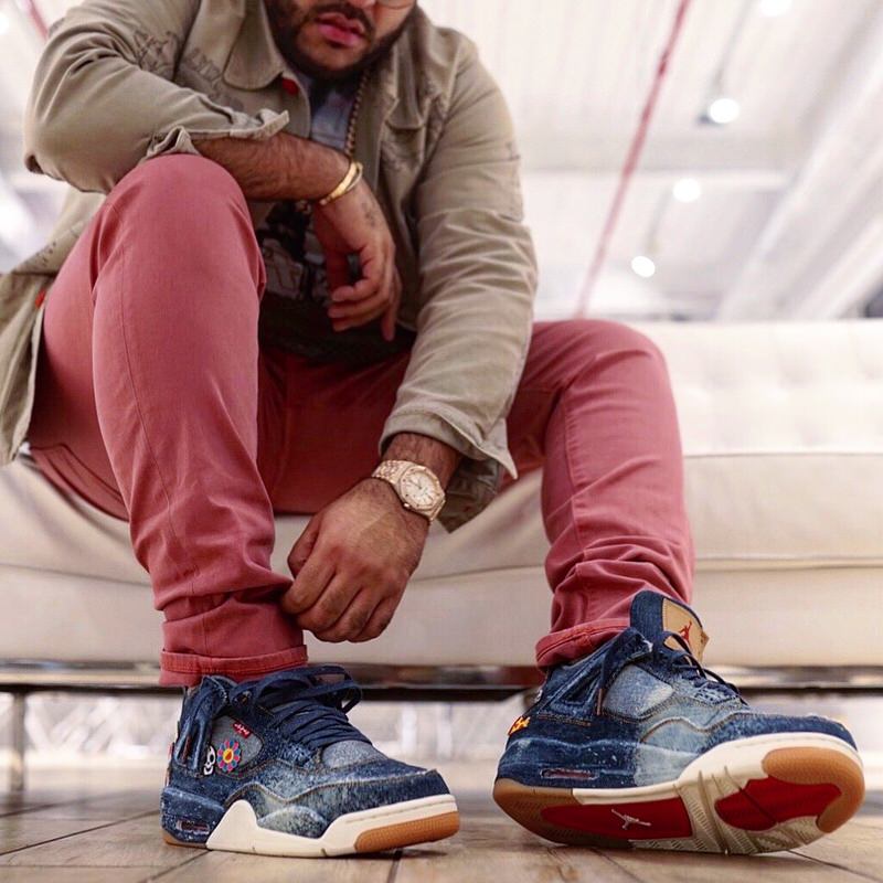 Levi's x Air Jordan 4 Customized by Upscale Vandal