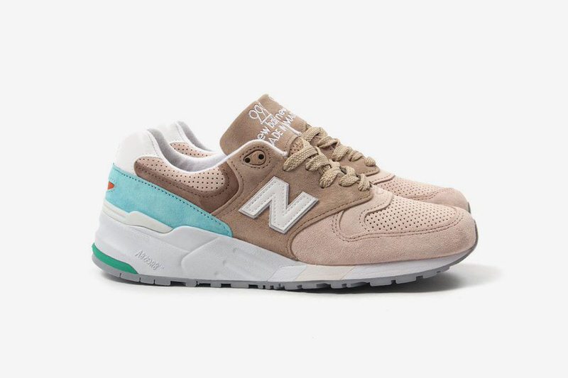 New Balance 999 Tan/Light Blue