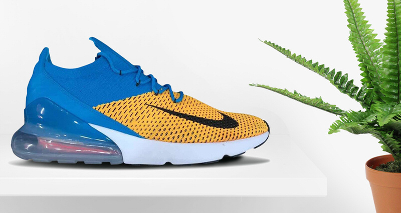 Nike Air Max 270 Flyknit Blue/Yellow