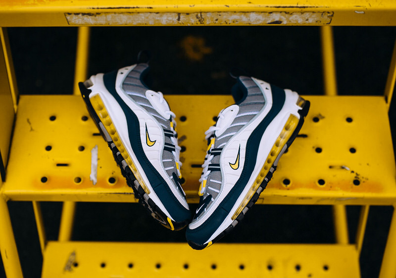 Nike Air Max 98 White/Tour Yellow