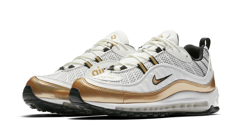 Nike Air Max 98 UK White/Gold