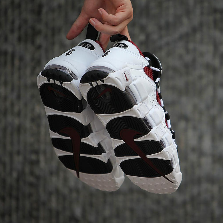 Nike Air More Money White/Burgundy