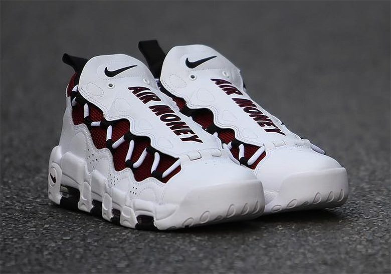 Nike Air More Money White/Burgundy