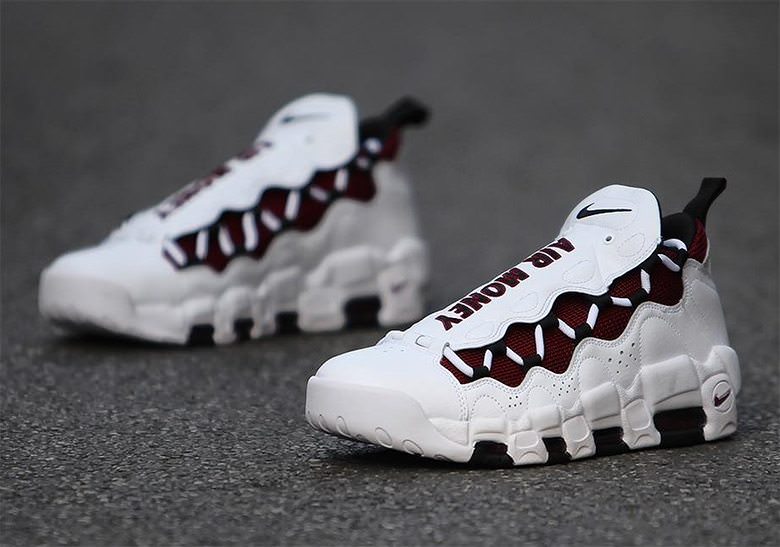 Nike Air More Money White/Burgundy