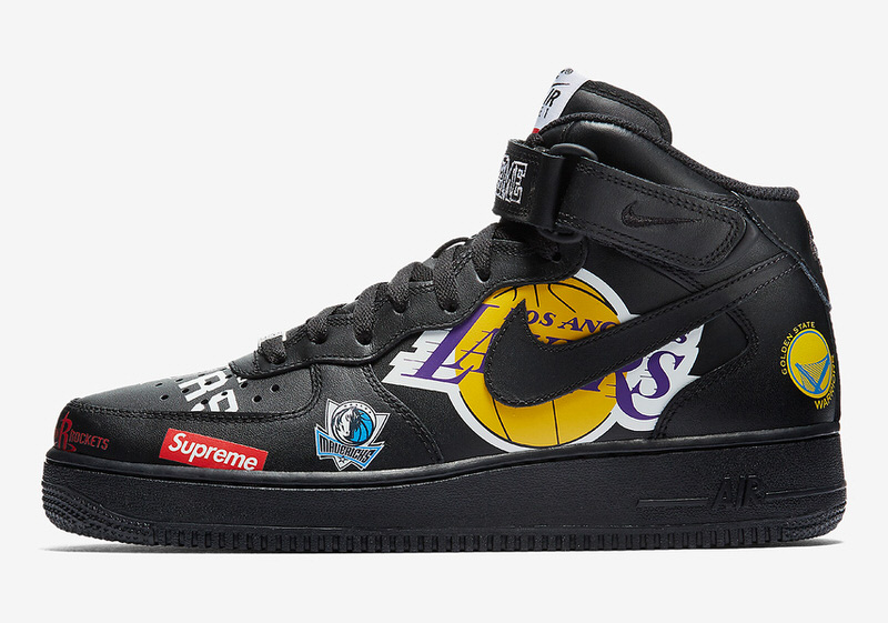 Supreme x Nike Air Force 1 Mid "Black"