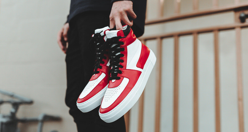 N.D.G. Studio 1984 BBall Sneaker Red/White-Black