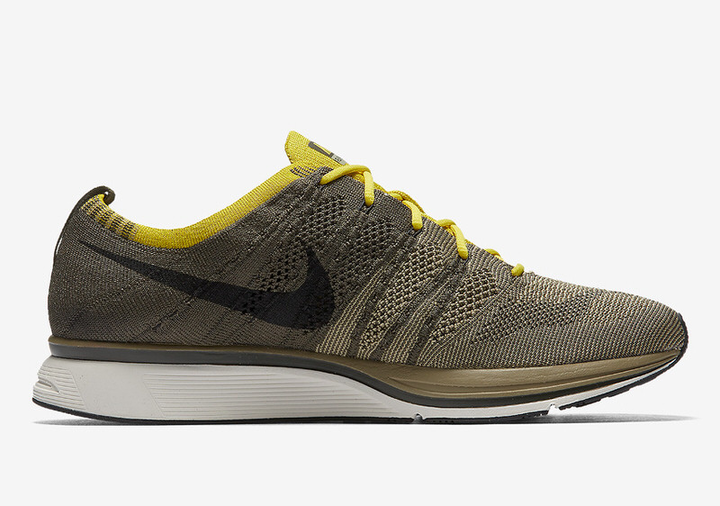 Nike Flyknit Trainer Cargo Khaki/Bright Citron