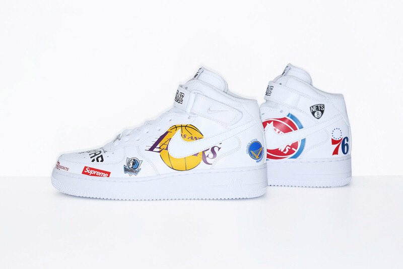 Supreme x NBA x Nike Air Force 1 Mid Pack