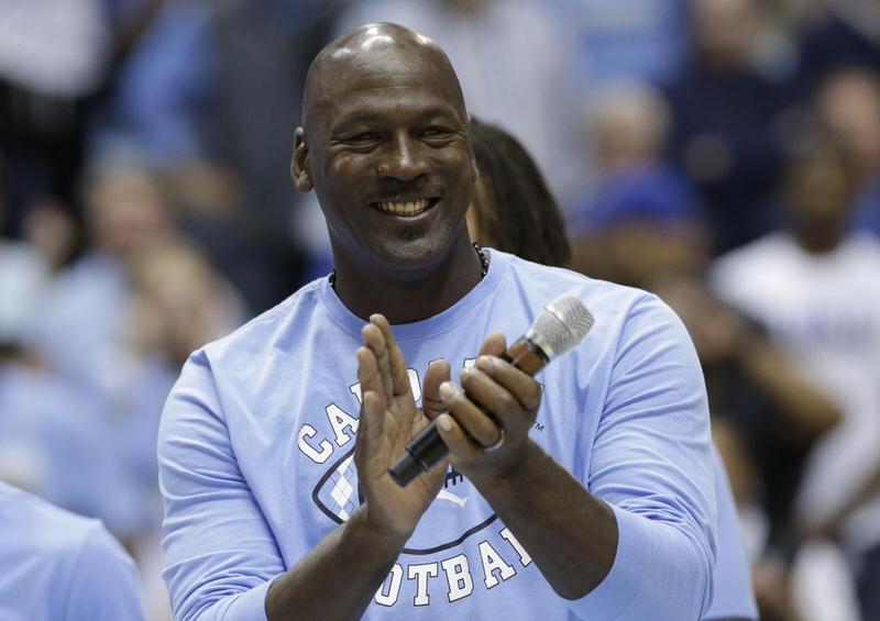 Michael Jordan at Tarheels basketball game