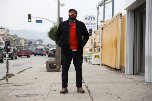 Who said you couldn't wear a sweater over a sweater? Throw in some tough visvim boots and you'll become the grizzly bear of the style kingdom.