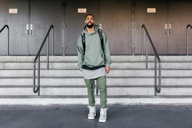 Yeezy 750s are a surefire way to add some contrast to your neutral wardrobe palette.