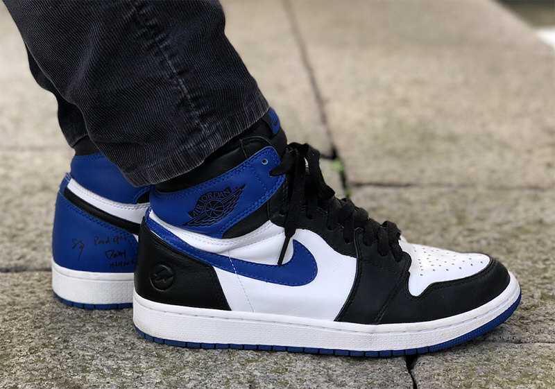 fragment design x Air Jordan 1 Sample