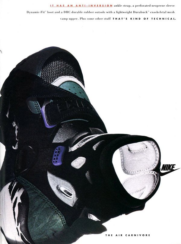 Nike Air Carnivore magazine ad (1993)