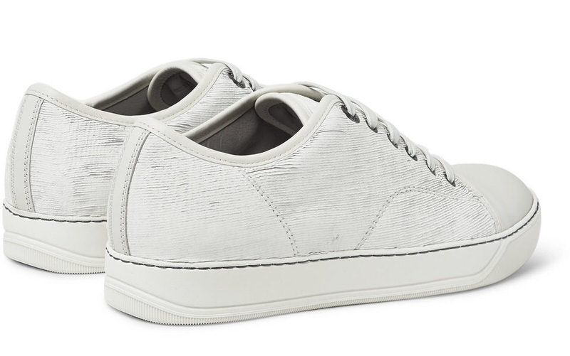 Lanvin Cap-Toe Nubuck Sneakers