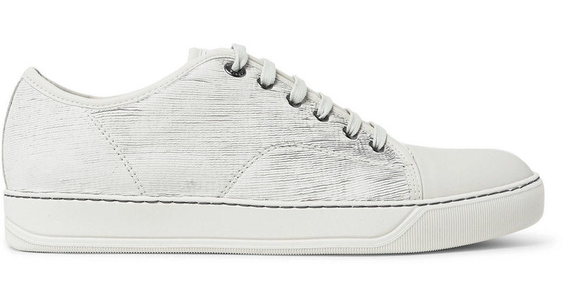 Lanvin Cap-Toe Nubuck Sneakers