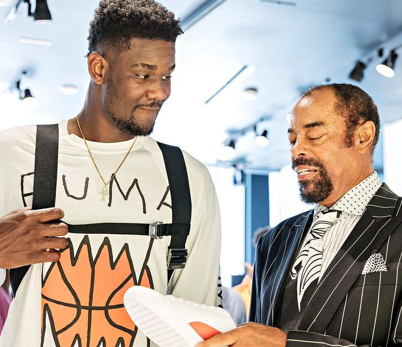 DeAndre Ayton and Walt Clyde Frazier