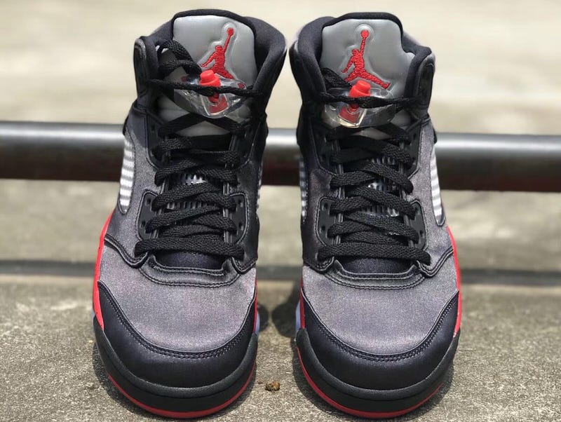 Air Jordan 5 Satin Black/Red