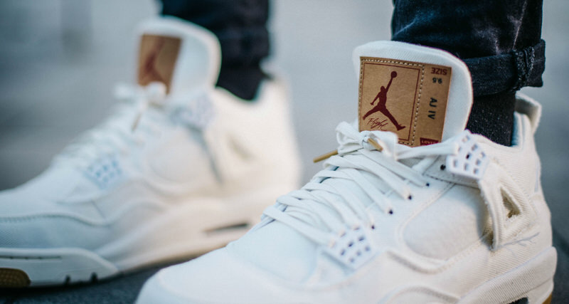 Levi's x Air Jordan 4 "White"