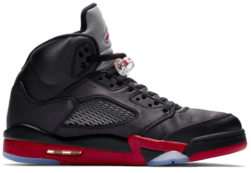 Air Jordan 5 Satin Black/Red