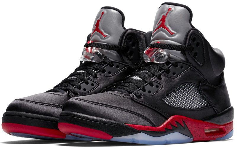 Air Jordan 5 Satin Black/Red