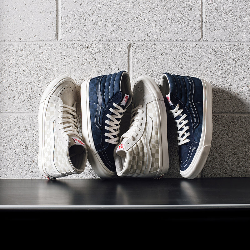 Vans Vault Sk8-Hi "Tonal Checkerboard"