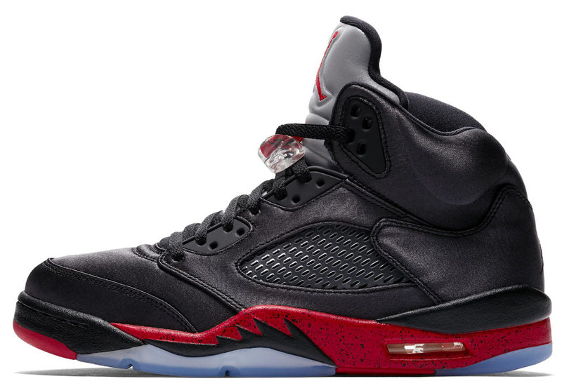 Air Jordan 5 Satin Black/Red