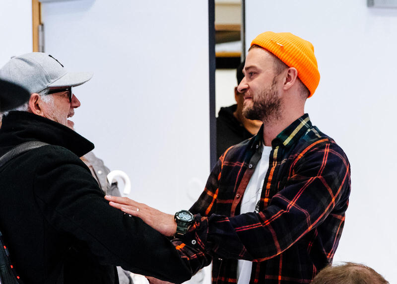 Justin Timberlake and Tinker Hatfield