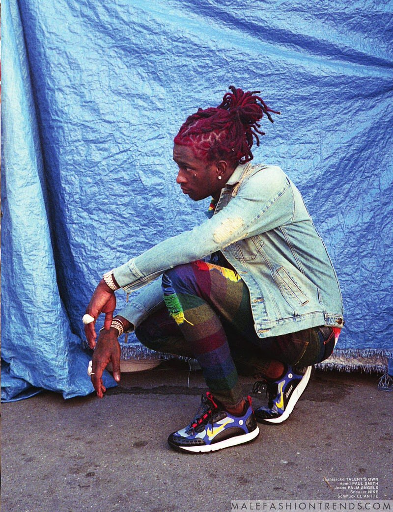 Working all the colors of the rainbow into his wardrobe.