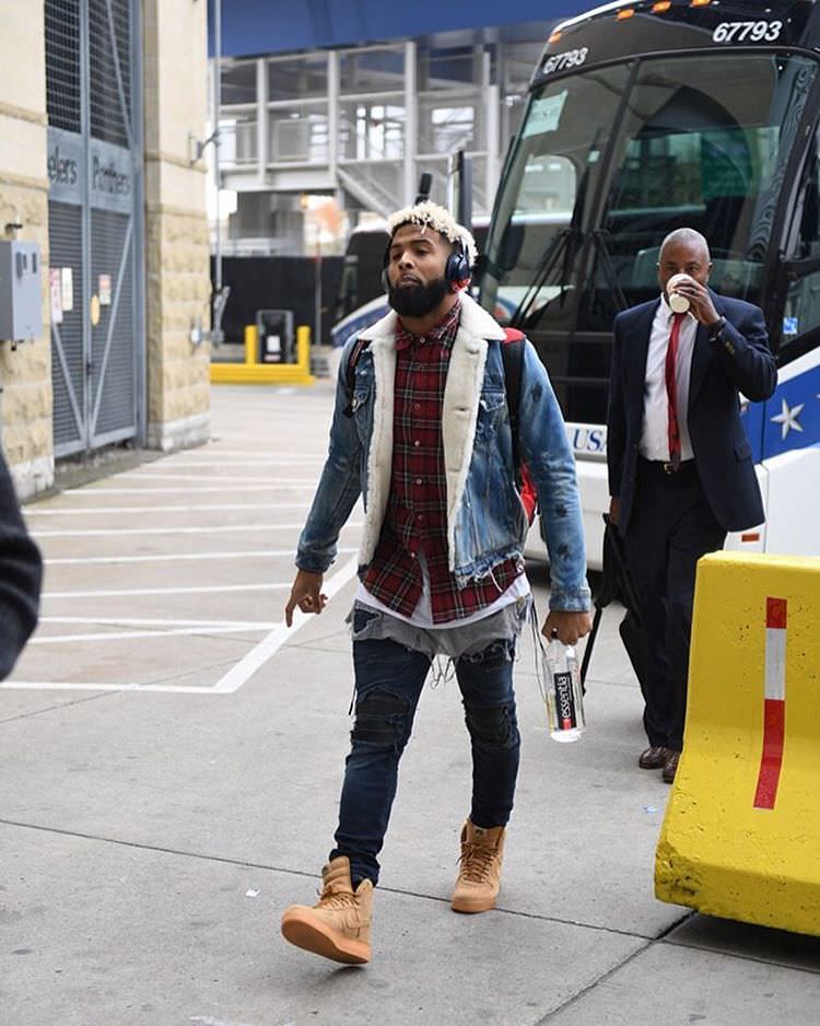 Nothing says fall is here like double denim, plaid shirts, and wheat Air Force 1s.