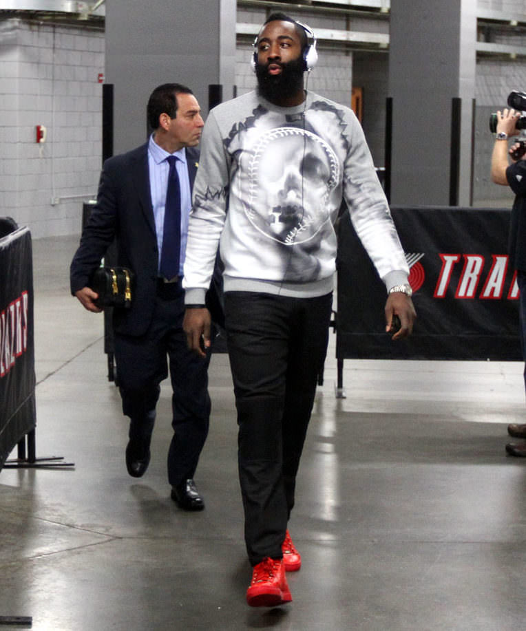 James Harden has been wearing Balenciaga even before the rage of the Speed Knit Trainers and Triple-Ss.