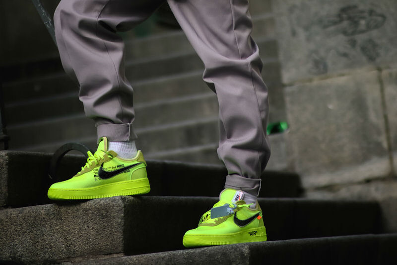 Off White x Nike Air Force 1 Low "Volt"