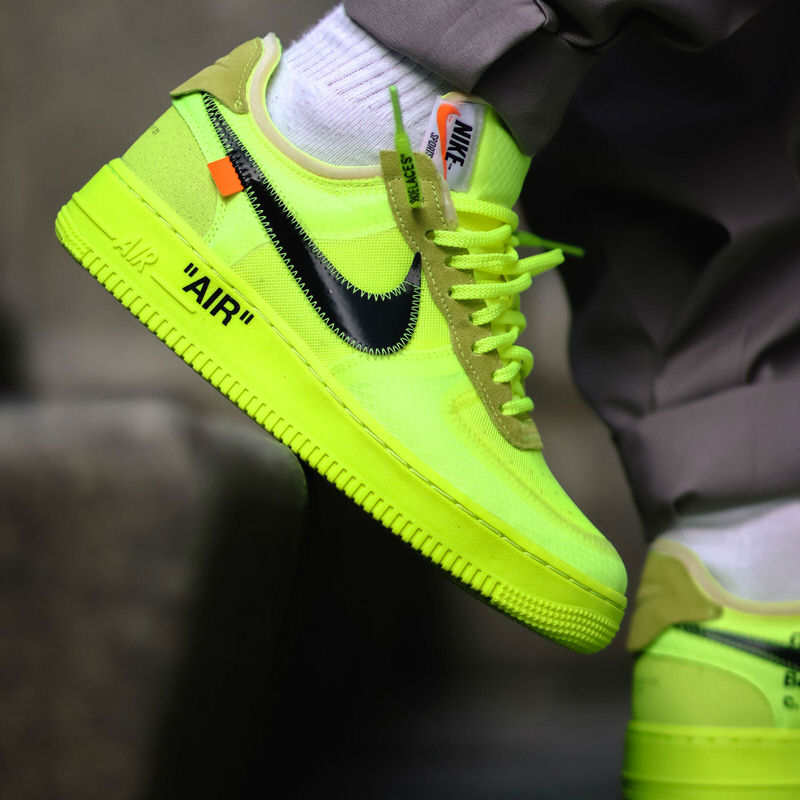 Off White x Nike Air Force 1 Low "Volt"