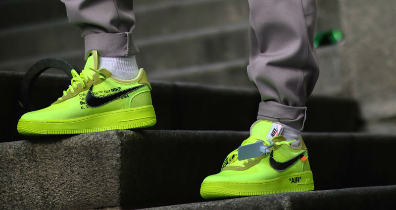 Off White x Nike Air Force 1 Low "Volt"