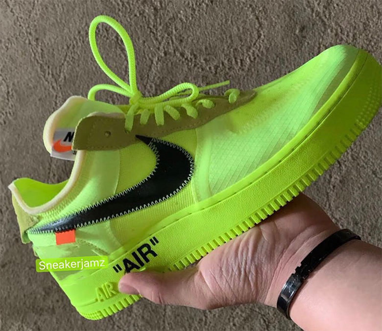 Off White x Nike Air Force 1 Low "Volt"