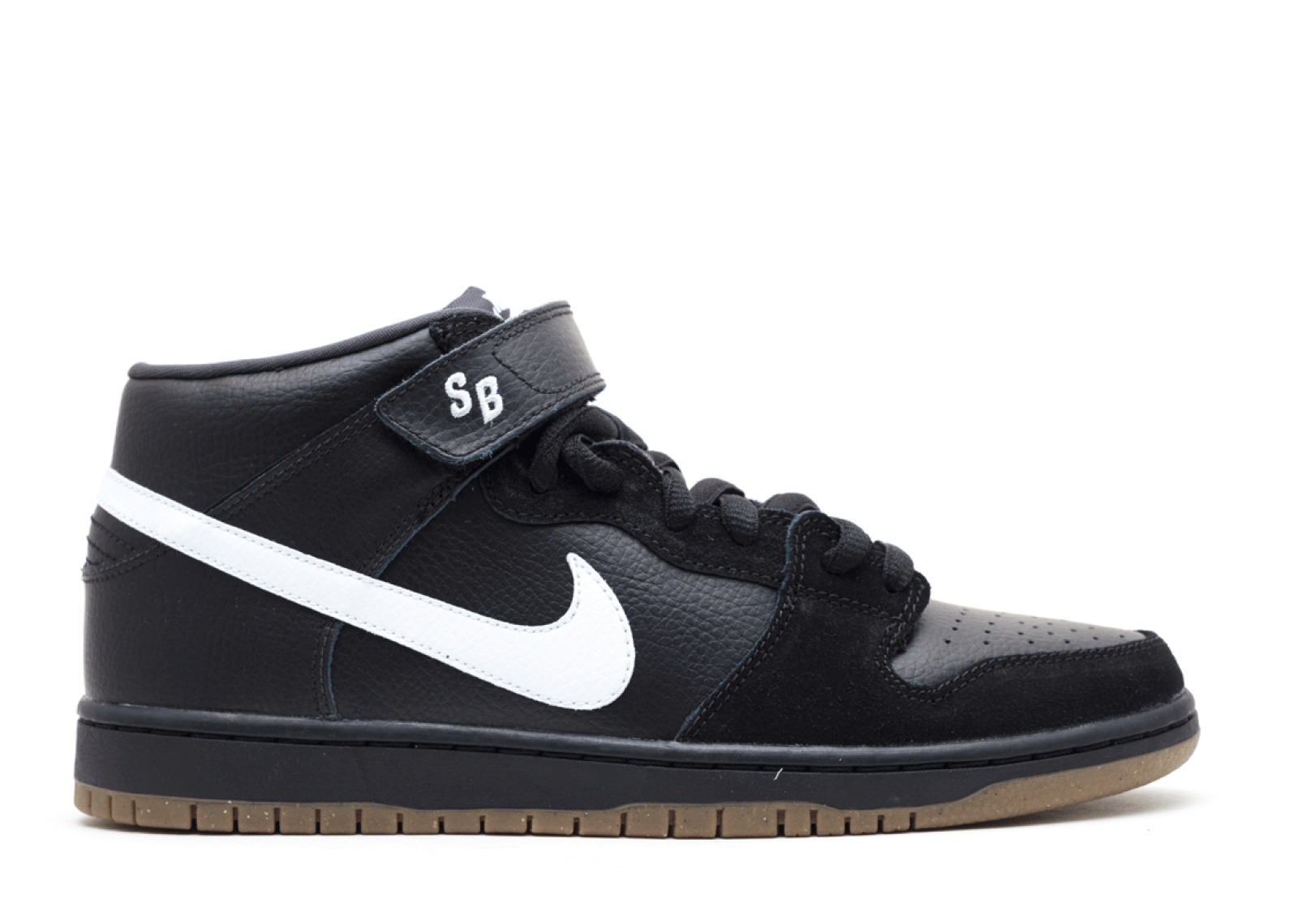 Nike SB Dunk Mid "Black/White/Gum"