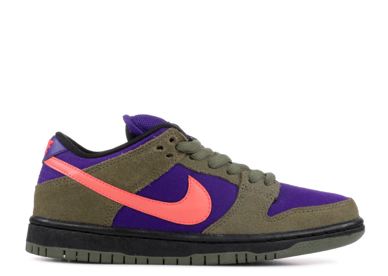 Nike SB Dunk Low "Medium Olive/Electric Purple"