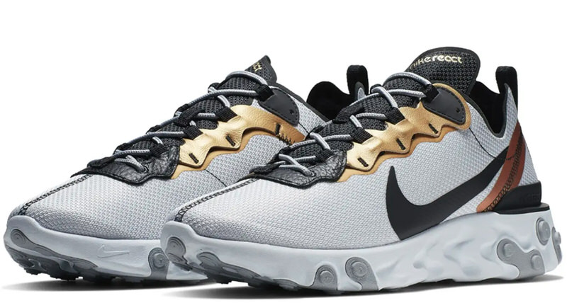 Nike React Element 55 "Metallic Gold"