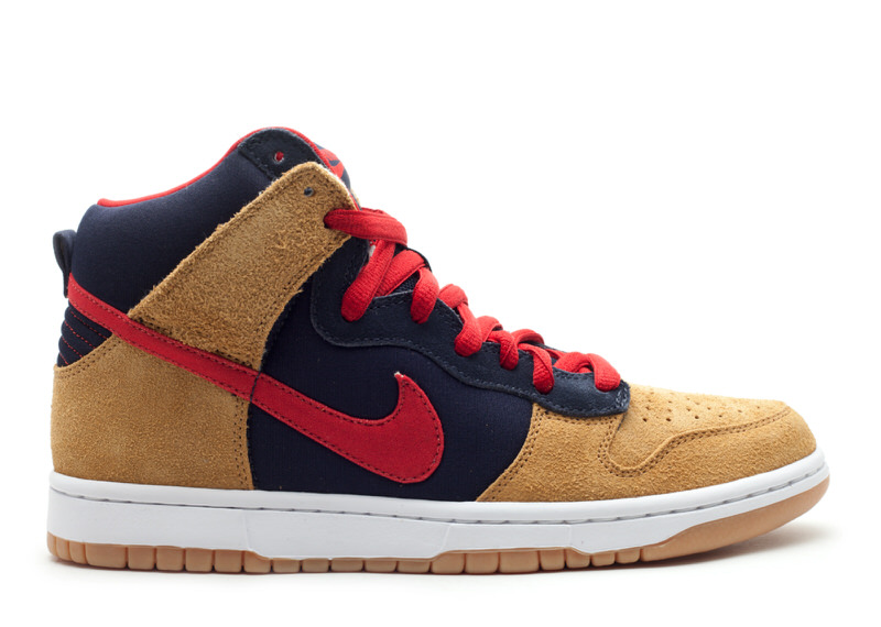 Nike SB Dunk High "Obsidian/Red/Maple"